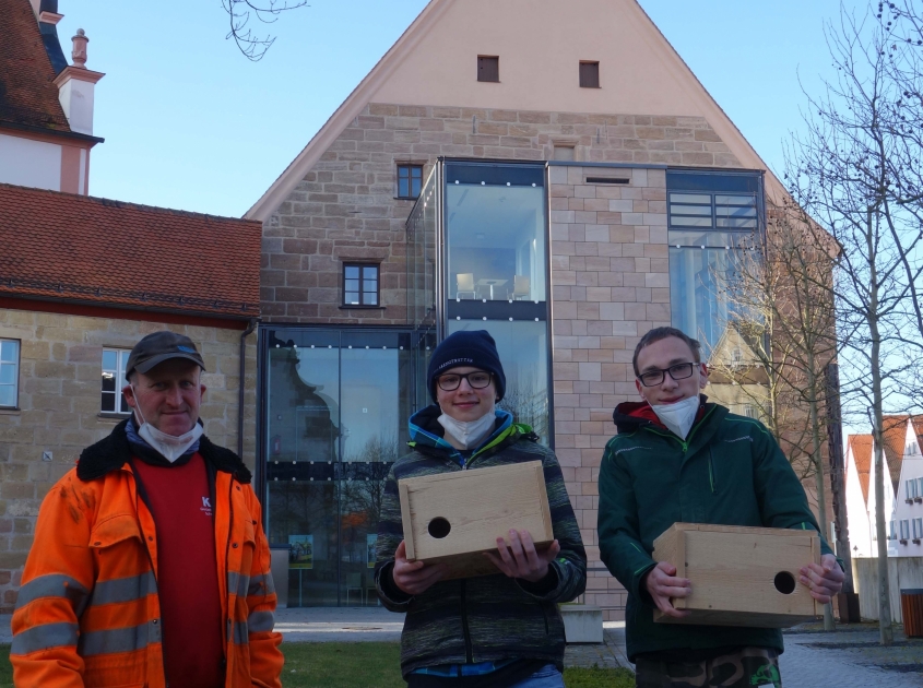 Brutkästen für die Residenz in Hilpoltstein